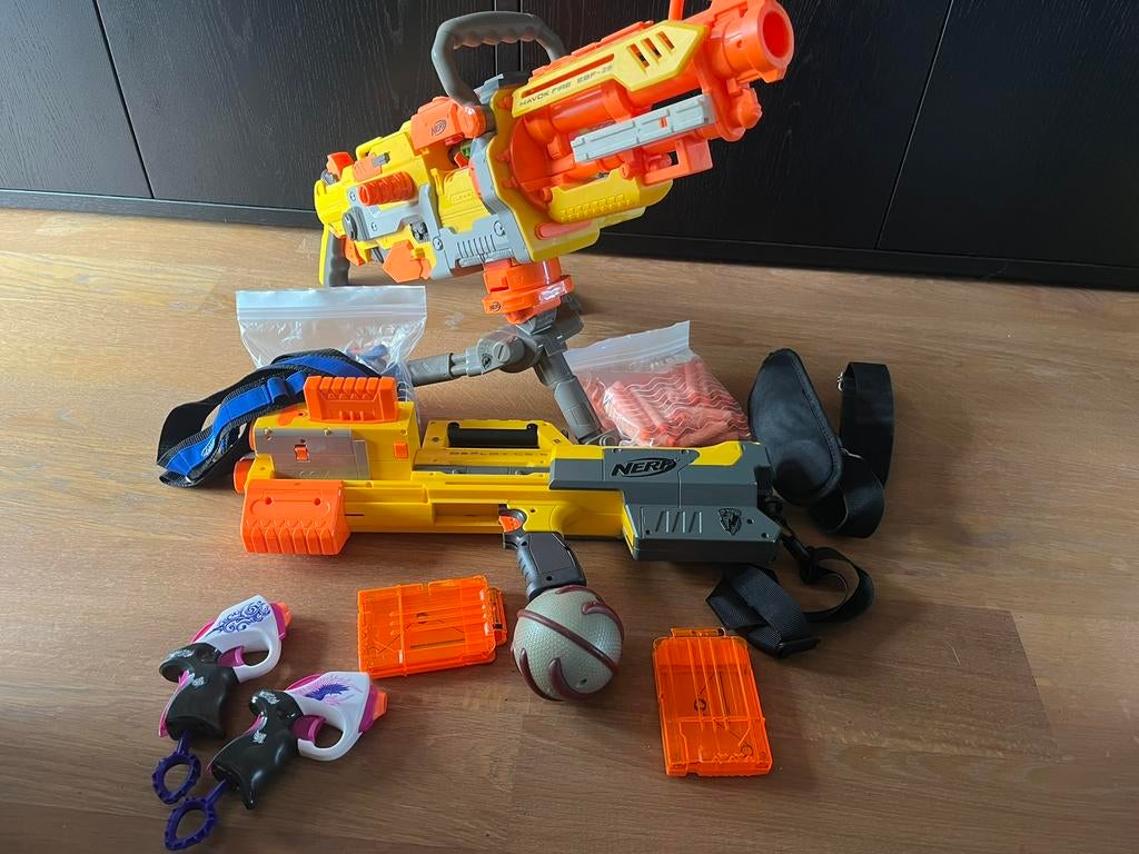 Nerf Havoc, Deploy en Rebel, complete en werkende set, Kinderen en Baby's, Ophalen of Verzenden, Zo goed als nieuw