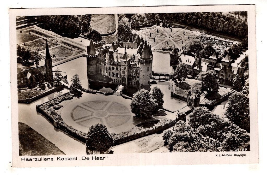 Zuilen Utrecht Haarzuilen  De haar  KLM Luchtfotokaart, Verzenden, 1920 tot 1940, Ongelopen, Utrecht