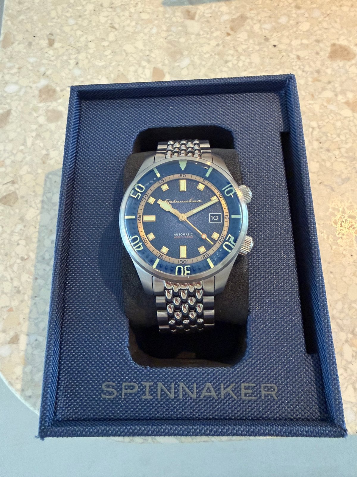 Spinnaker Bradner Pacific Blue Automatic SP-5062-22 NIEUW, Overige merken, Staal, Staal, Polshorloge