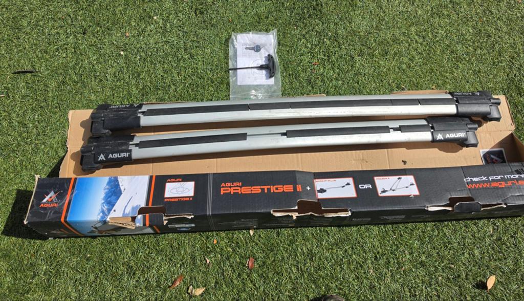 Aguri Prestige 2 S10 Dakdragerset Aluminium, Auto diversen, Dakdragers, Zo goed als nieuw, Ophalen of Verzenden