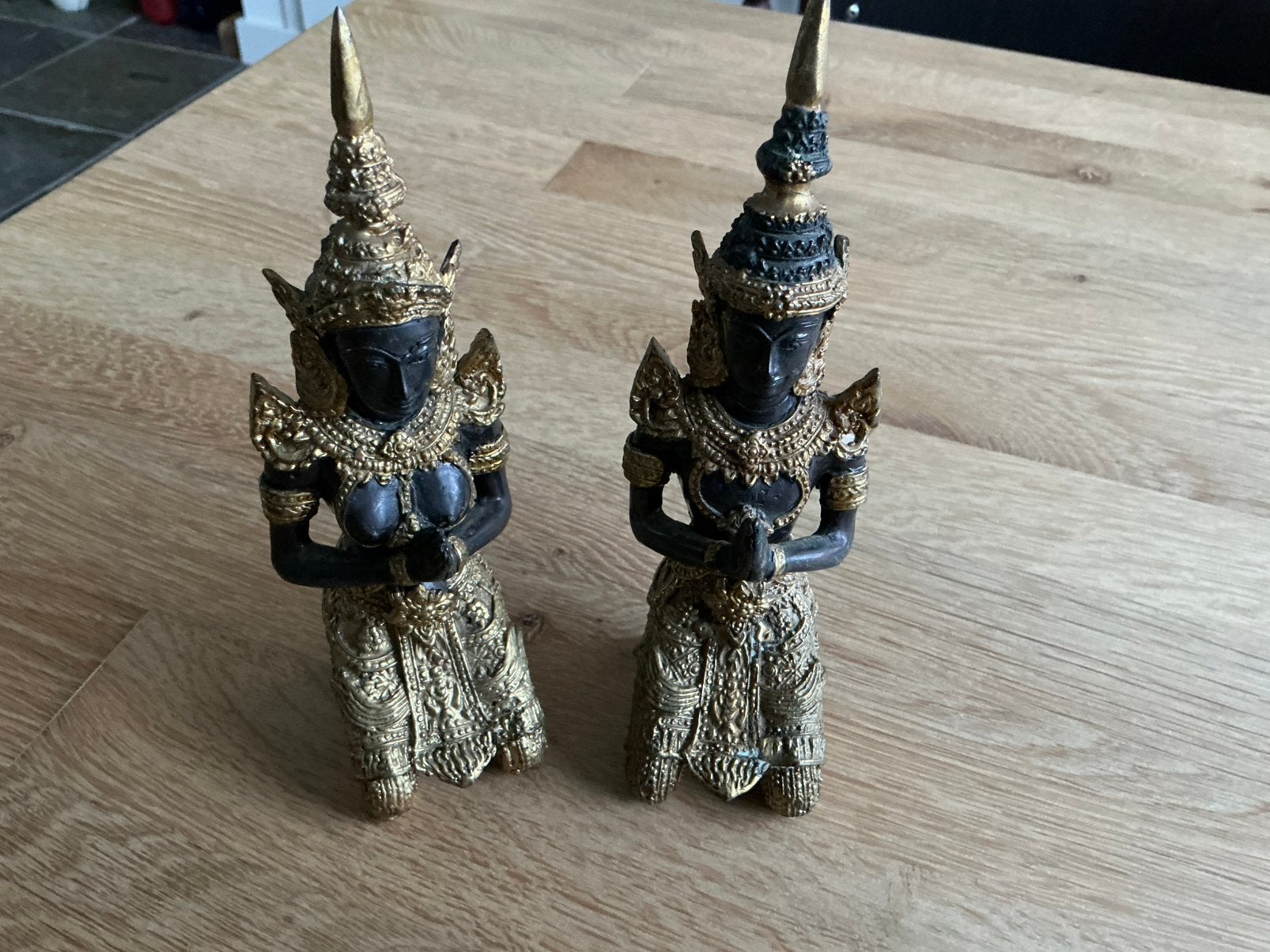 Poortwachters prachtige set, Thailand. Brons verguld., Ophalen of Verzenden, Zo goed als nieuw