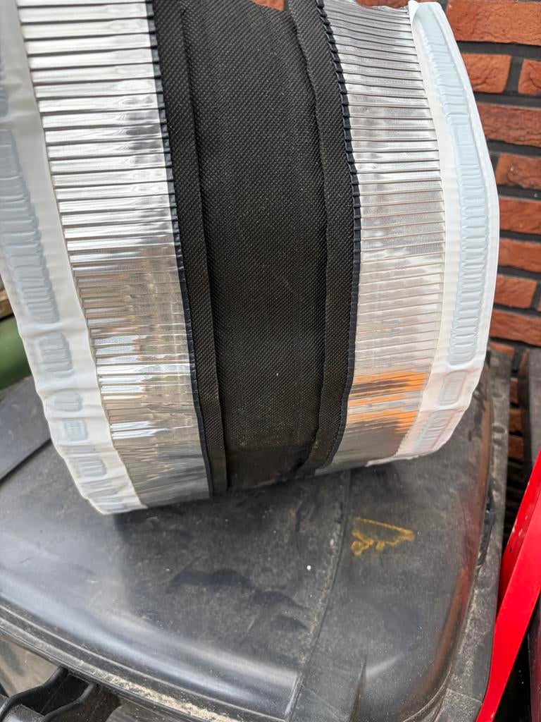 Onder vorsten zwart 5 rol 5 meter met plakrand, Overige materialen, Zwart, Overige typen, Nieuw