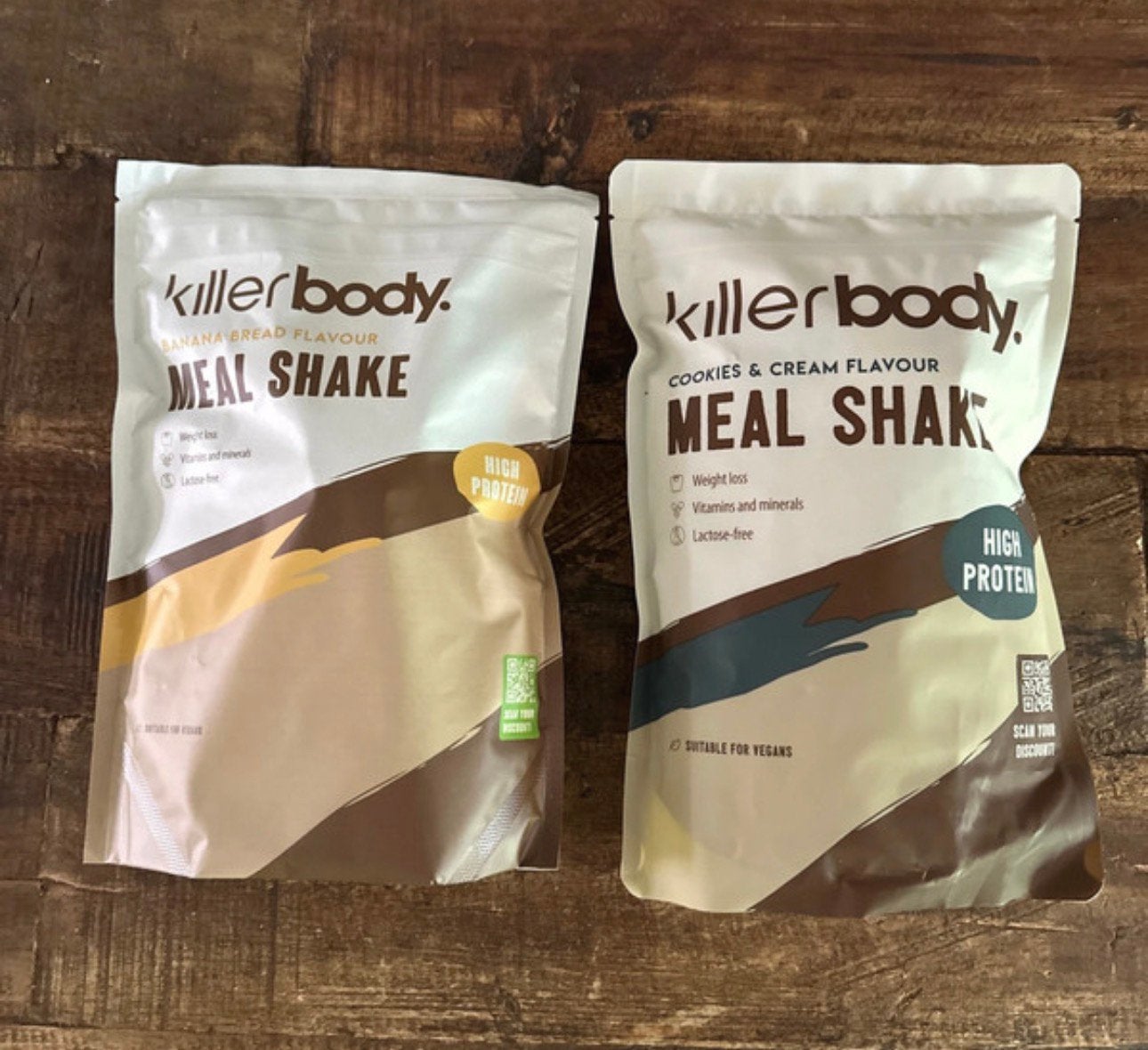 Killer Body Maaltijd shake 2 x 500 gram *Nieuw*, Ophalen of Verzenden, Zo goed als nieuw, Overige typen