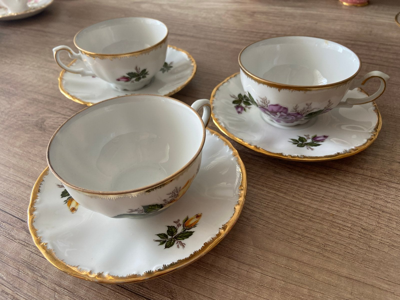 Set van 3 Kronester Bavaria theekopjes met schotels, Ophalen