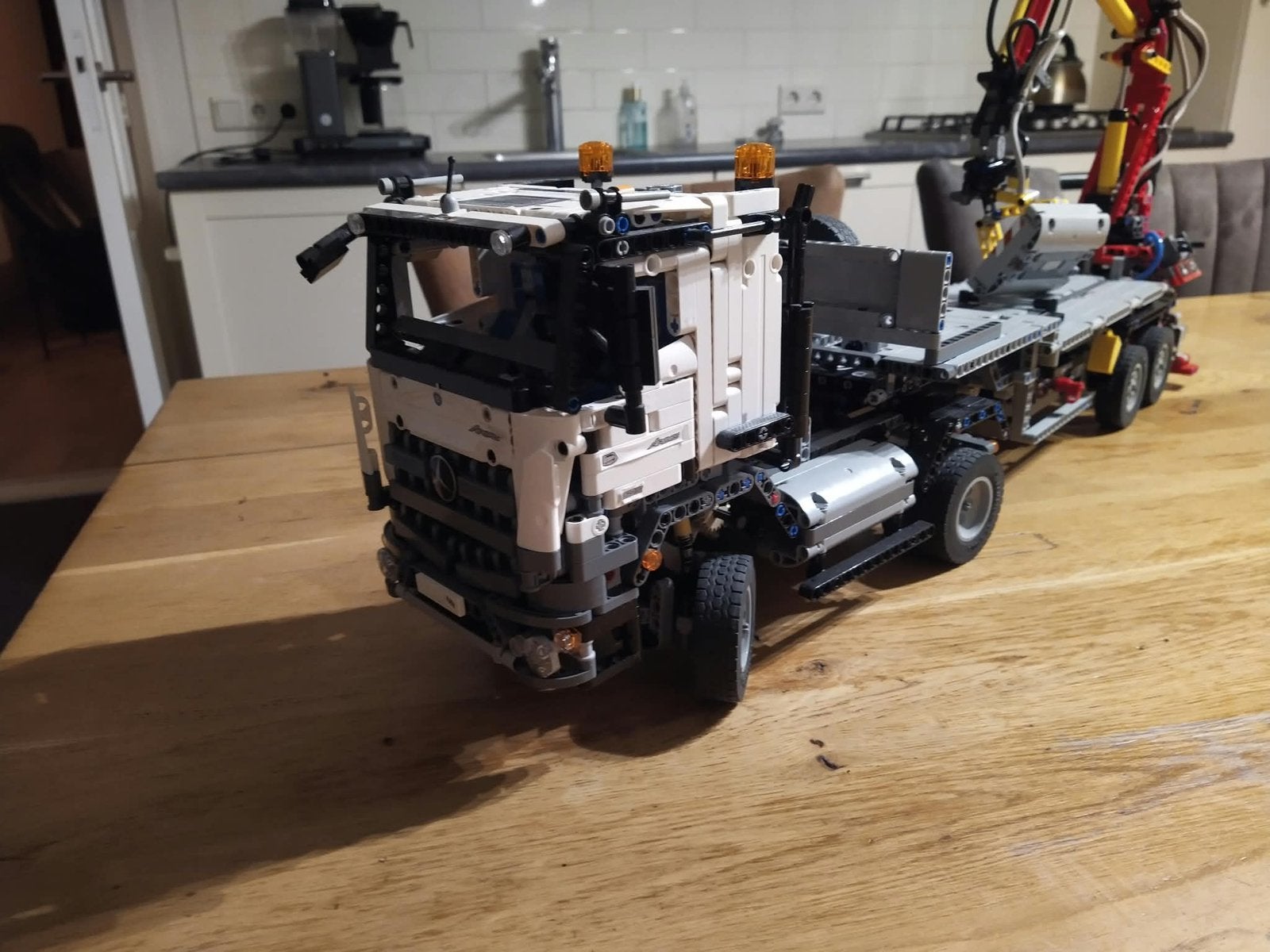 Lego technic mercedes truck, Ophalen, Gebruikt