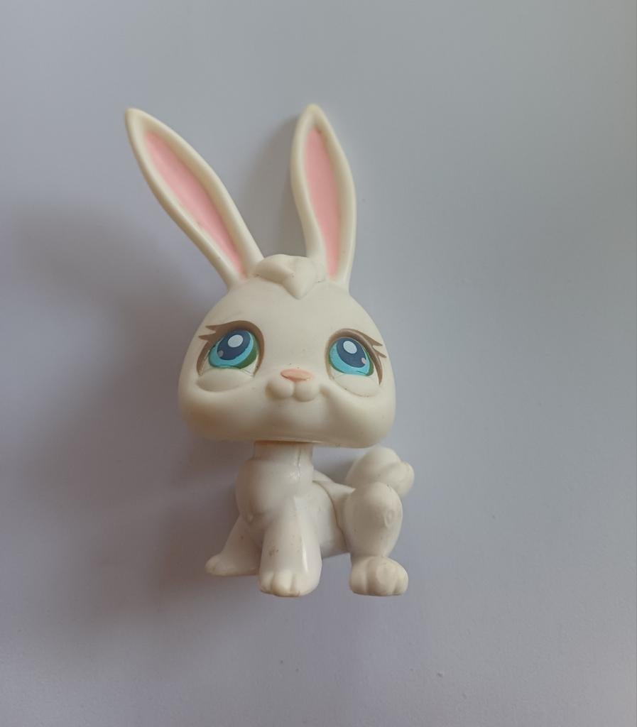 Hasbro Littlest Pet Shop Wit Konijntje #3, Verzamelen, Poppetjes en Figuurtjes, Ophalen of Verzenden, Gebruikt