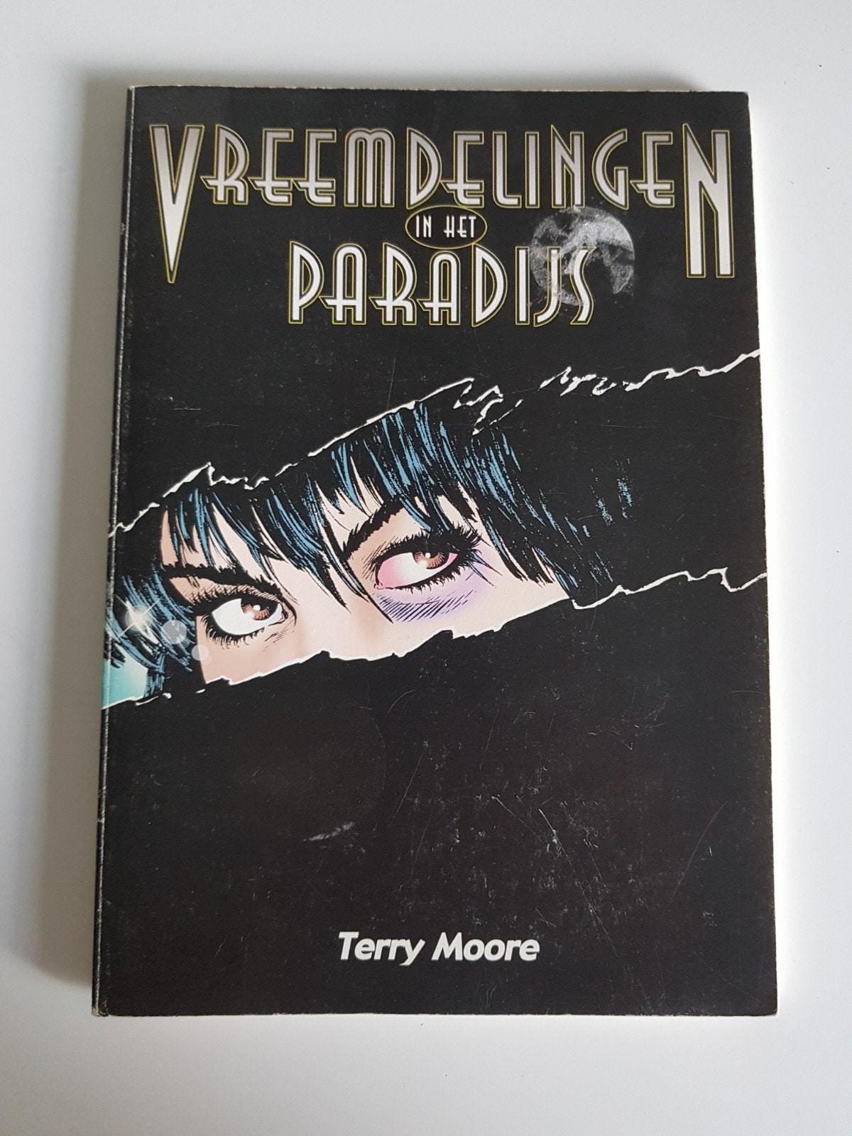 Vreemdelingen in het Paradijs - Terry Moore, Eén stripboek, Ophalen of Verzenden, Gelezen, Terry Moore