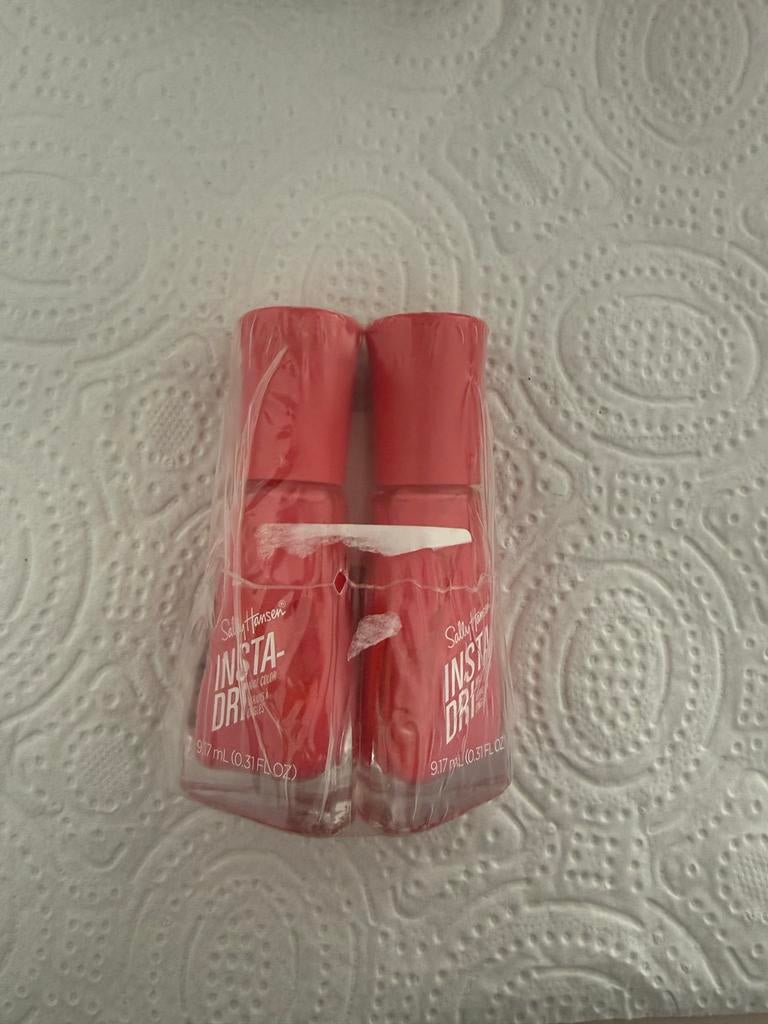 Sally Hansen Insta-Dri Nagellak - Peachy Breeze (2 stuks), Ophalen of Verzenden, Nieuw, Overige typen