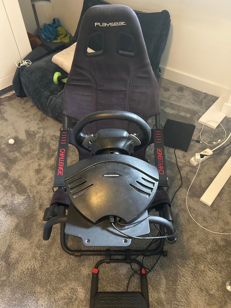Playseat Challenge met Thrustmaster T80 Ferrari 488 GTB, Inklapbaar, Racestoel, Gebruikt, Playseat