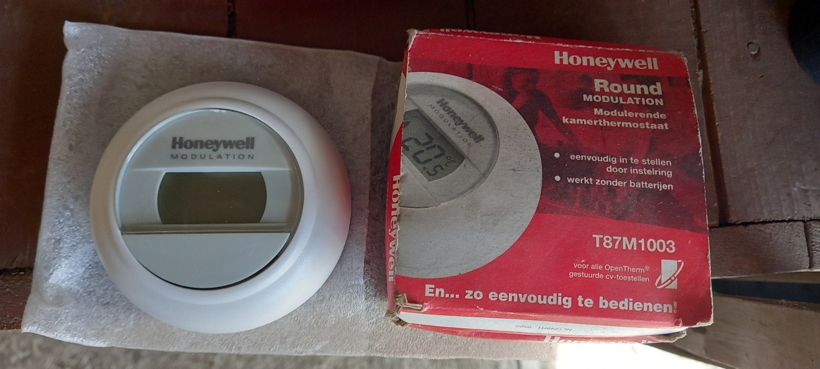 Honeywell Round Modulation Kamerthermostaat T87M1003, Ophalen of Verzenden, Slimme thermostaat, Nieuw