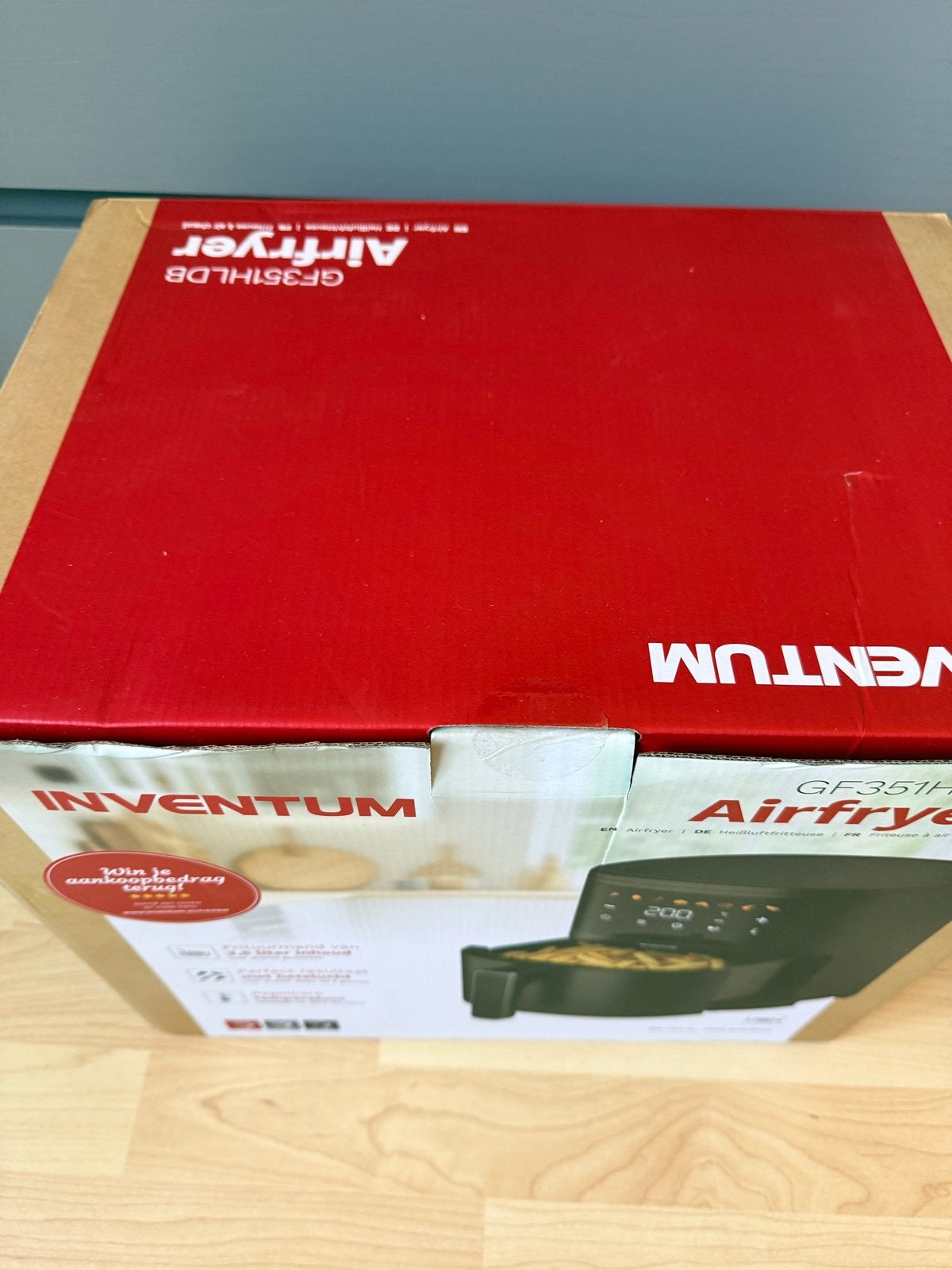 Nieuwe Inventum Airfryer GF351HLDB - 3.5L, 1500W, Ophalen of Verzenden, Nieuw, Airfryer, 1500 gram of meer