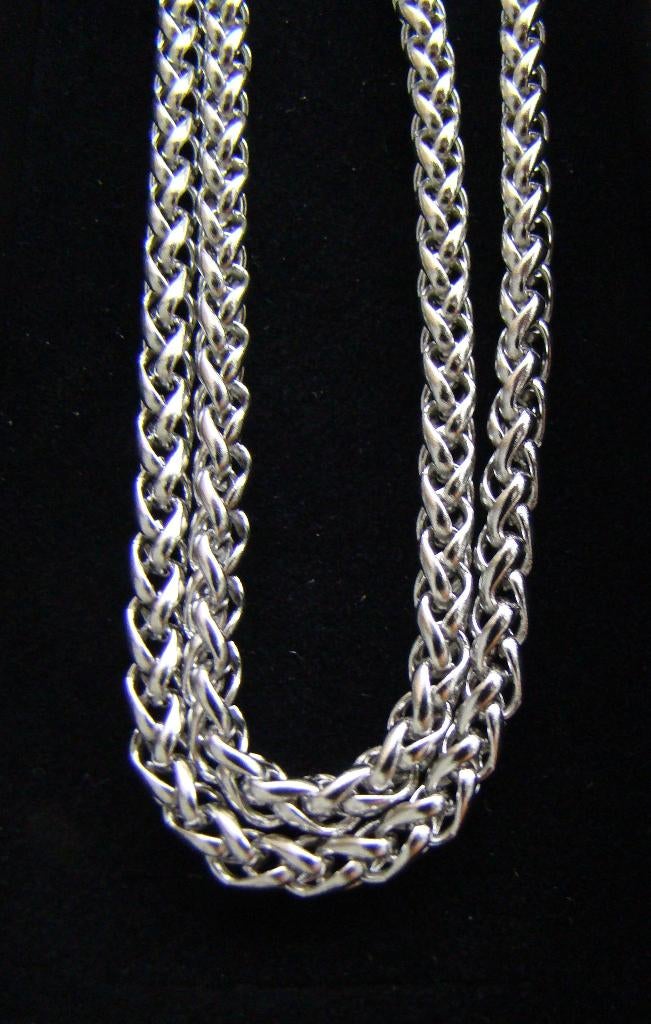 Ketting Titanium massief Ronde open schakel 60 CM -NIEUW-, Sieraden, Tassen en Uiterlijk, Kettingen, Ophalen of Verzenden, Nieuw
