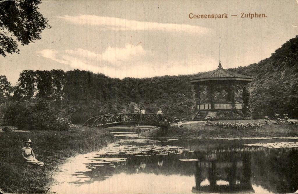 Zutphen - Coenenspark - Prieel, Ophalen of Verzenden, Voor 1920, Gelopen, Gelderland