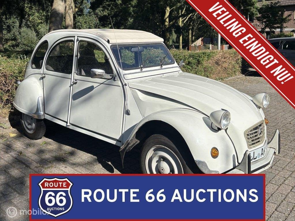 Citroën 2CV | 1990 | Route 66 Auctions, Auto's, Overige carrosserieën, Citroën, Zwart, Bedrijf