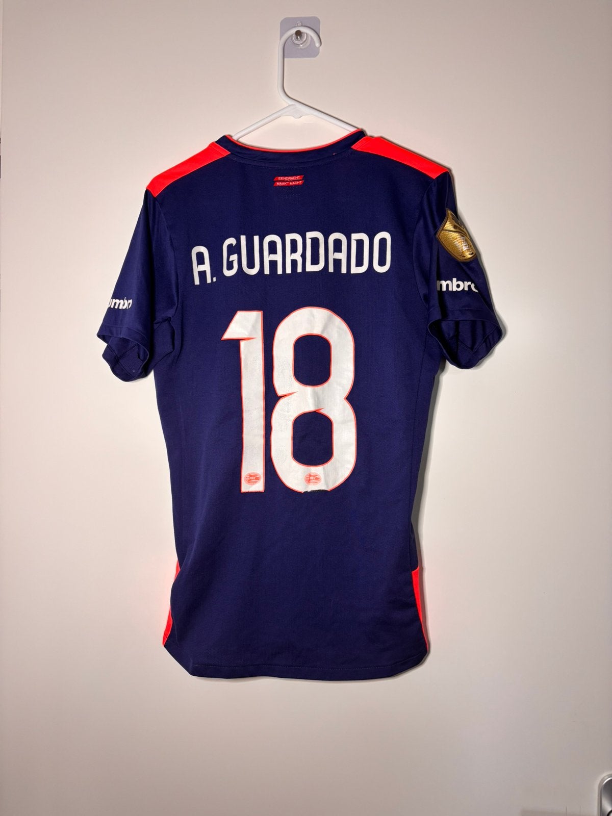 PSV Eindhoven 2015 2016 Andres Guardado #18 Umbro S, Maat S, Verzenden, Gebruikt, Shirt