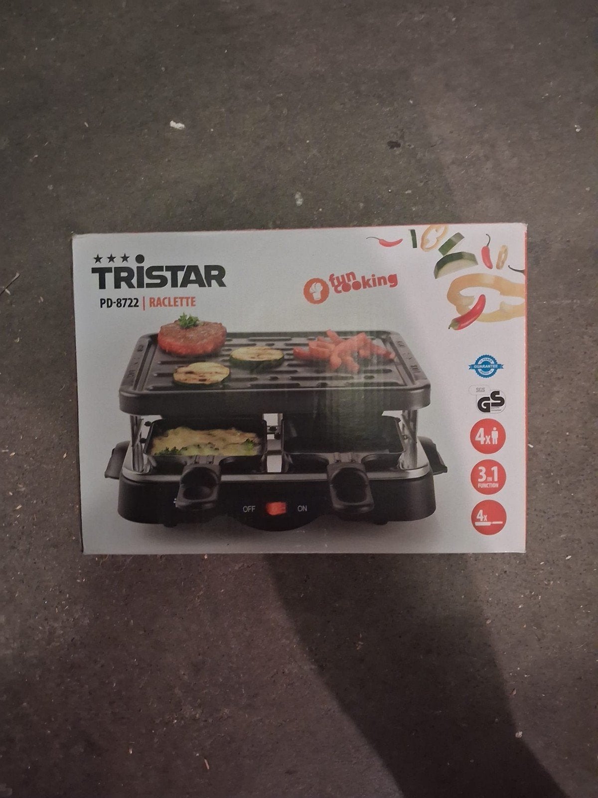 Tristar Raclette PD-8722, Ophalen, Zo goed als nieuw