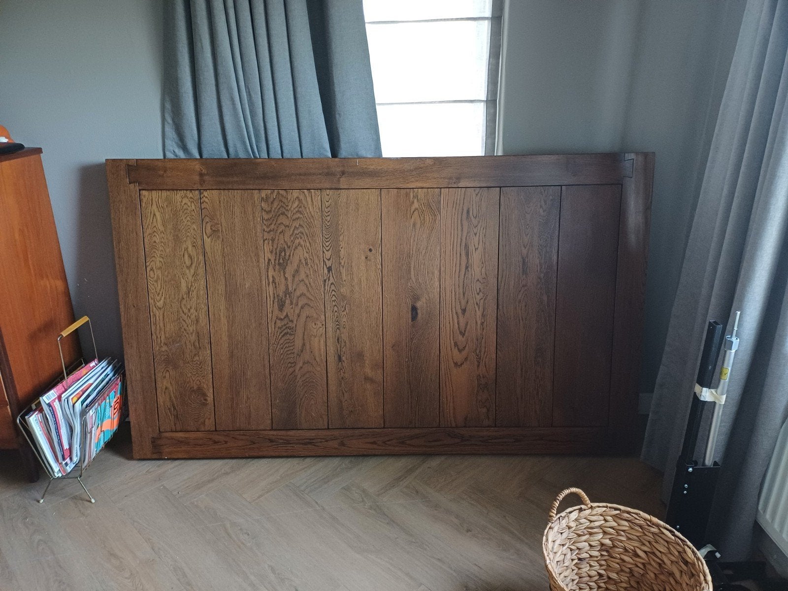 Solide eiken tafel, Ophalen, 25 tot 50 mm, Eiken, Plank
