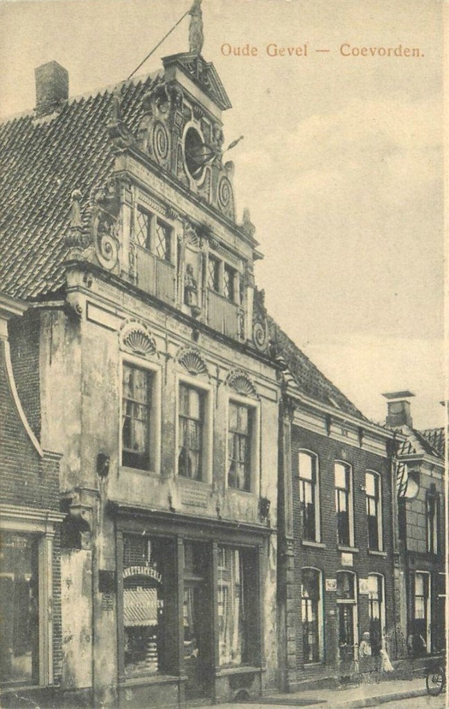 379-208-025 Coevorden Oude Gevel, Verzamelen, Ansichtkaarten | Nederland, Verzenden, Voor 1920, Drenthe