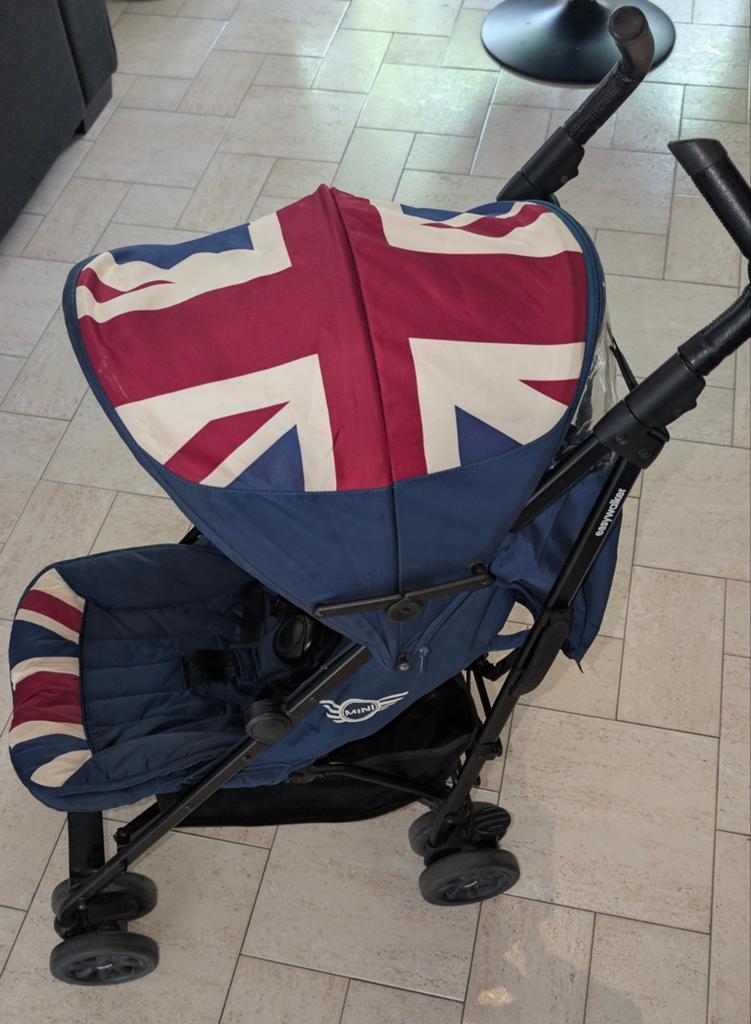 Buggy Mini Easywalker met hoes - Union Jack design, Ophalen, Gebruikt, Overige merken, Verstelbare rugleuning