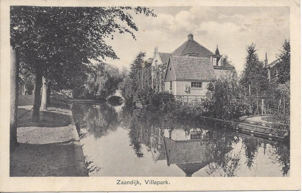 Zaandijk (N.H.) Villapark, gelopen 1927, Ophalen of Verzenden, 1920 tot 1940, Gelopen, Noord-Holland