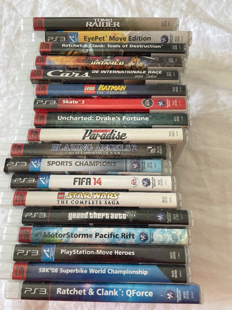18 originele PS3 games – Ratchet & Clank, GTA V, Skate 3 etc, Ophalen, 1 speler, Zo goed als nieuw, Vanaf 3 jaar