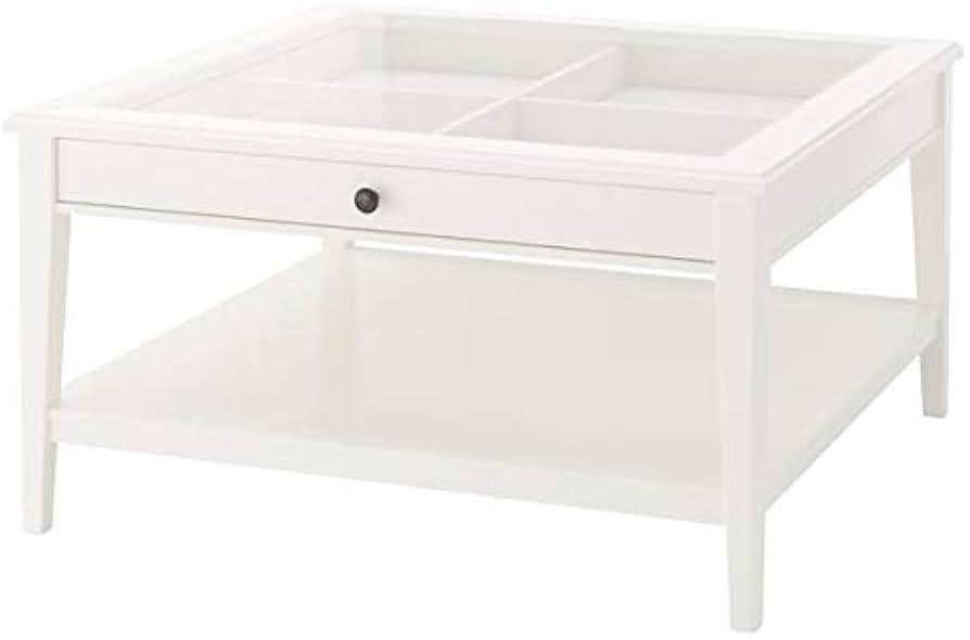 IKEA LIATORP Salontafel 93x93 cm - Opknapper, Huis en Inrichting, Tafels | Salontafels, Ophalen, Gebruikt, 50 tot 100 cm, Glas