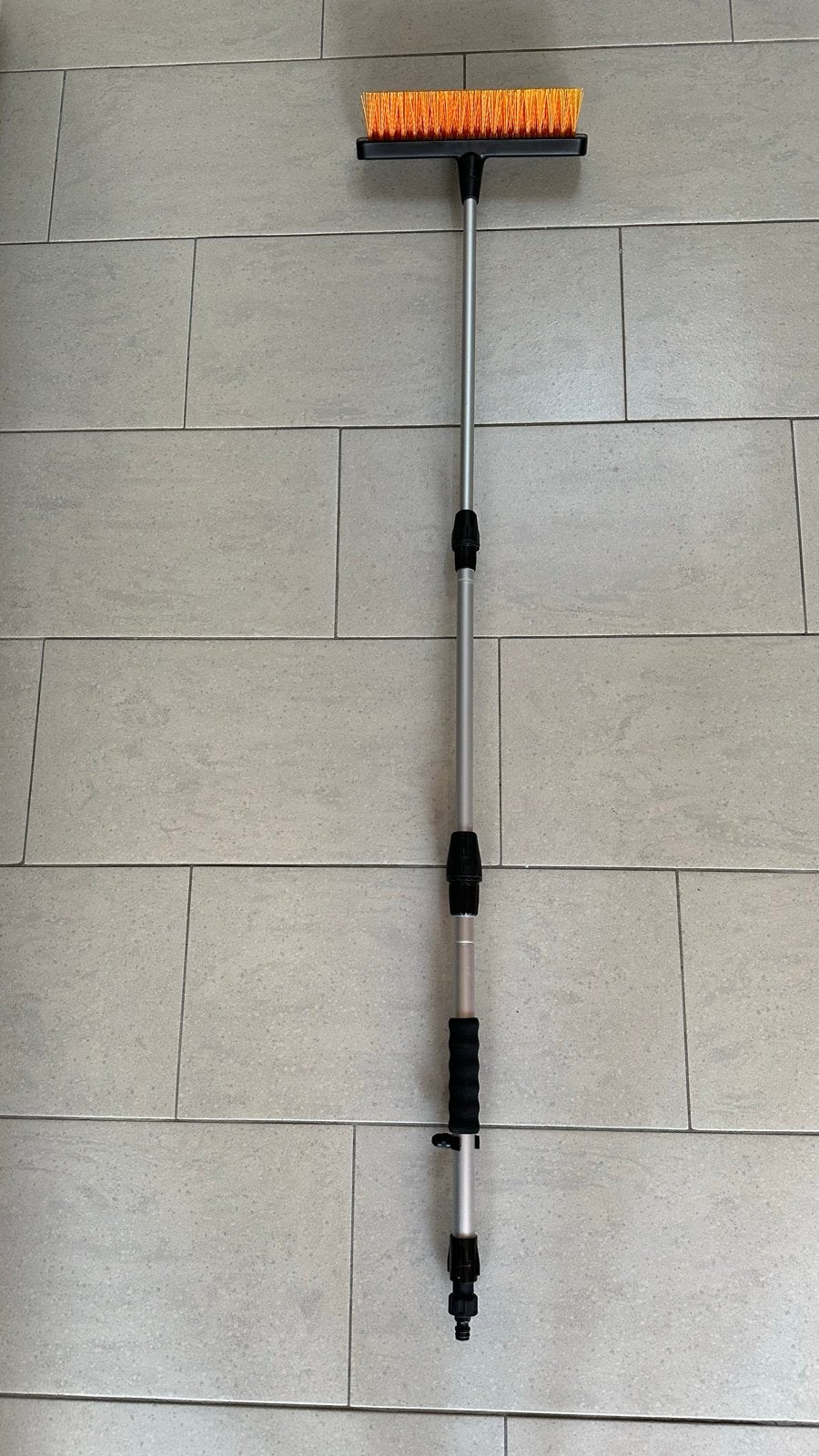 Uitschuifbare Waterbezem - 1,5m steel, 30cm borstel, Huis en Inrichting, Schoonmaakartikelen, Ophalen, Bezem of Borstel