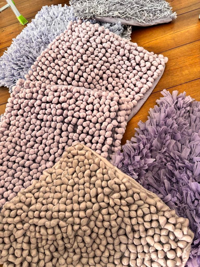 8 st. Sierlussens met vulling lila tinten, Ophalen, 100 tot 150 cm, Zo goed als nieuw, 150 tot 200 cm