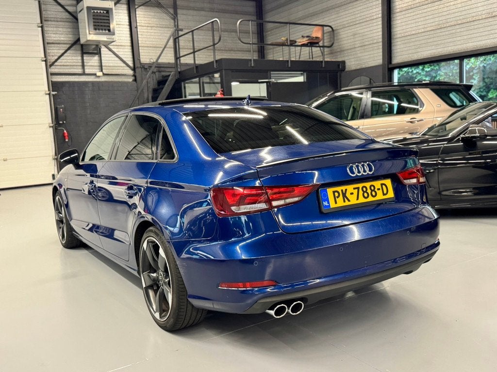 Audi A3 Limousine 2.0 TDI Ambition Pro Line S Pano/Leder/Bos, Auto's, Audi, Gebruikt, 4 cilinders, 150 pk, Blauw