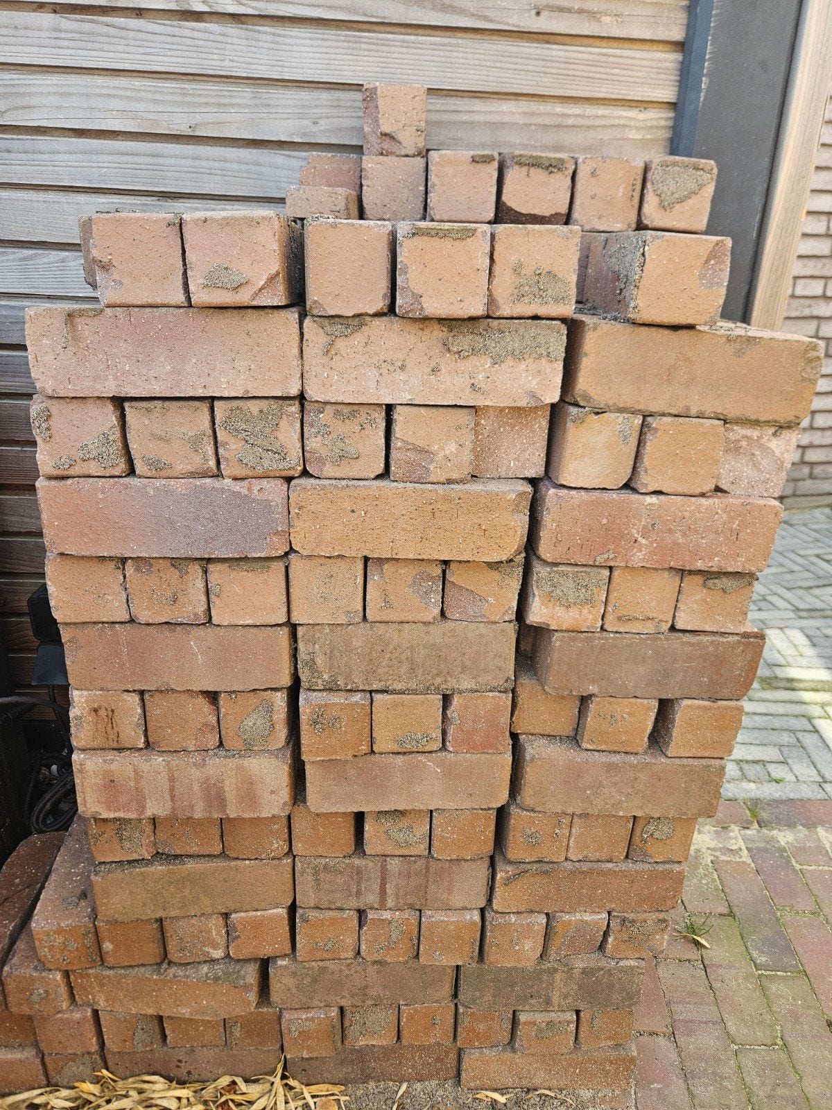 Gebakken dikformaat waaltjes terra, Ophalen, Gebruikt, Klinkers, 10 m² of meer