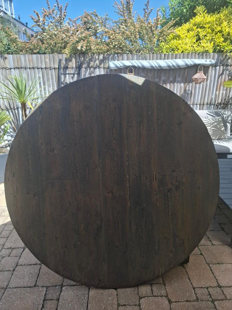 Rond houten tafelblad., Huis en Inrichting, Tafels | Eettafels, Ophalen, 100 tot 150 cm, 150 tot 200 cm, Rond
