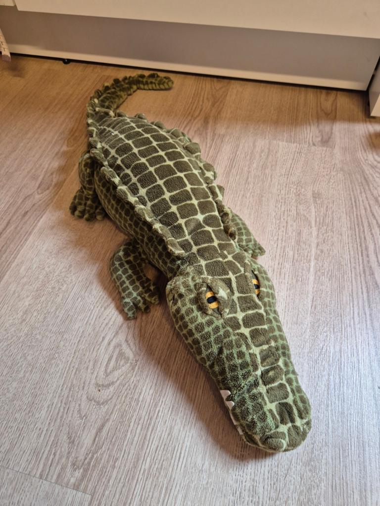 IKEA krokodil knuffel 65 cm, Ophalen of Verzenden