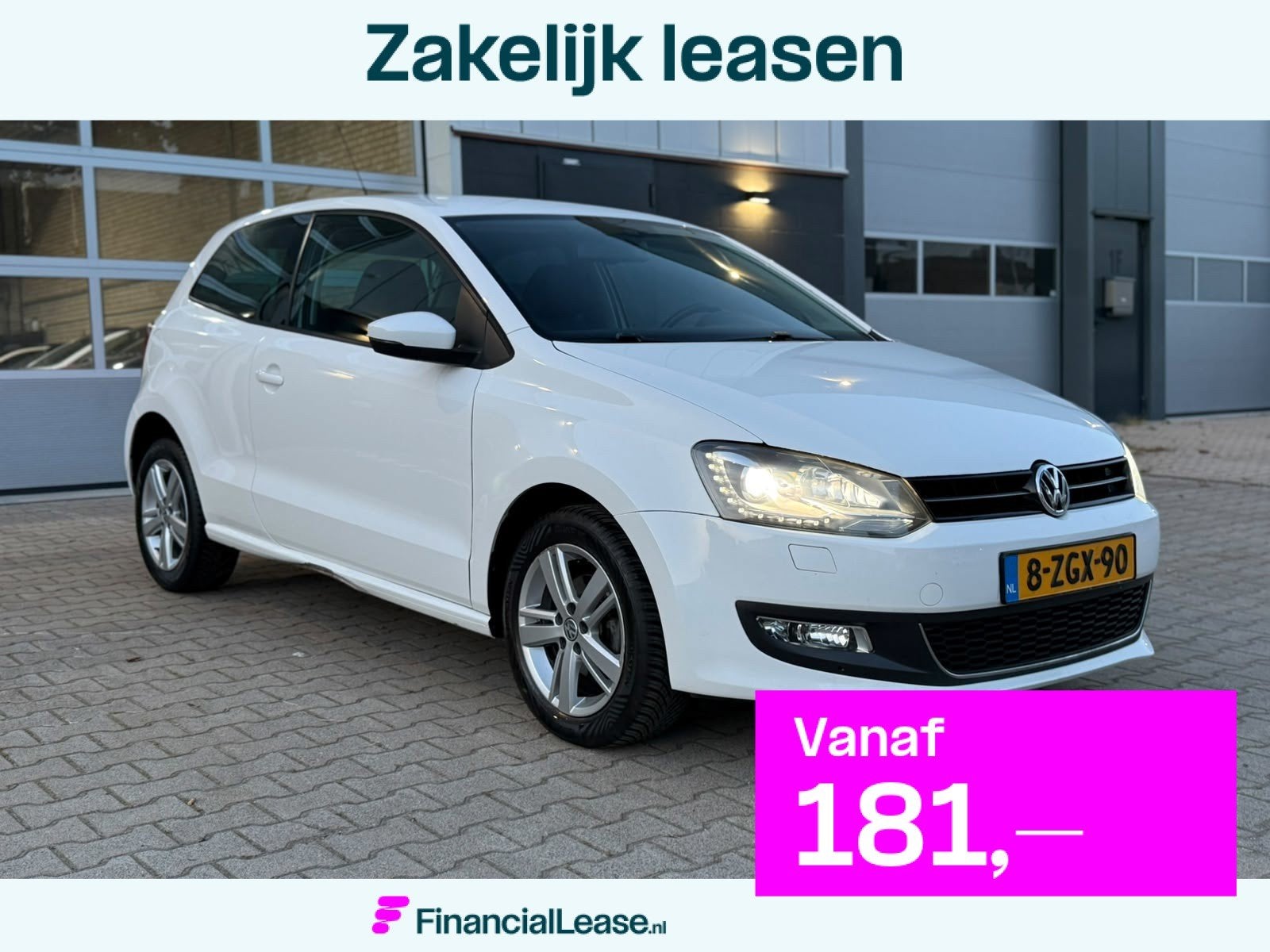 Volkswagen Polo 1,2 2013 Life Xenon Led Velgen Wit Stoelverw, Voorwielaandrijving, Euro 5, Zwart, 1198 cc