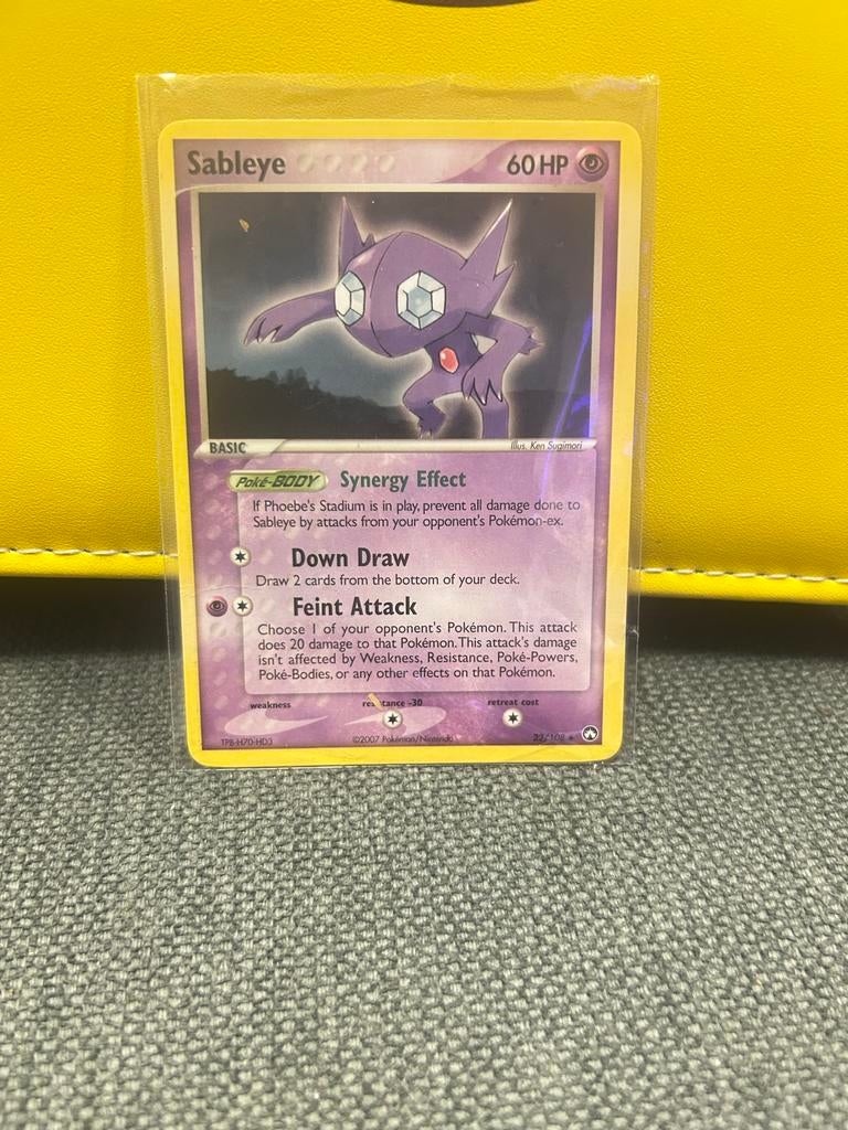 Sableye 22/110 Holo Reverse Pokémon kaart, Ophalen of Verzenden, Gebruikt, Losse kaart, Foil