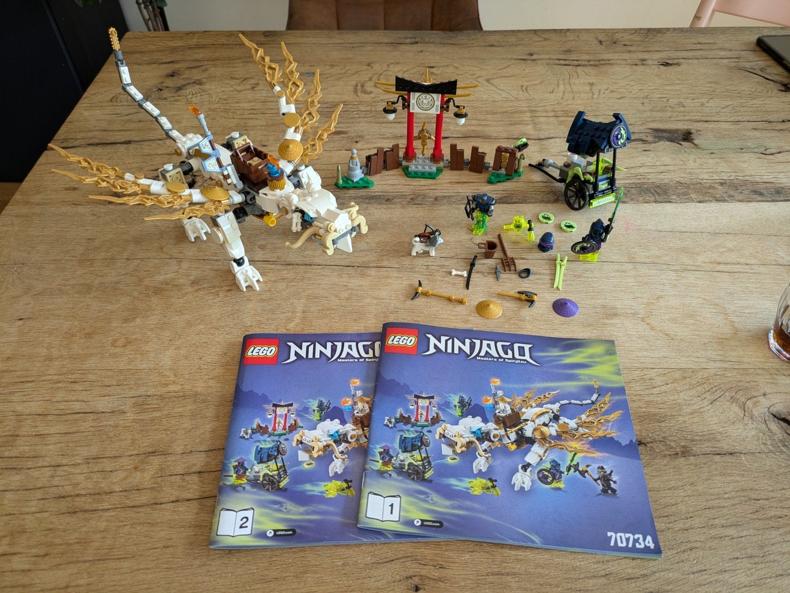 LEGO Ninjago 70734 de draak van Meester Wu, Ophalen of Verzenden, Gebruikt, Lego, Ninjago