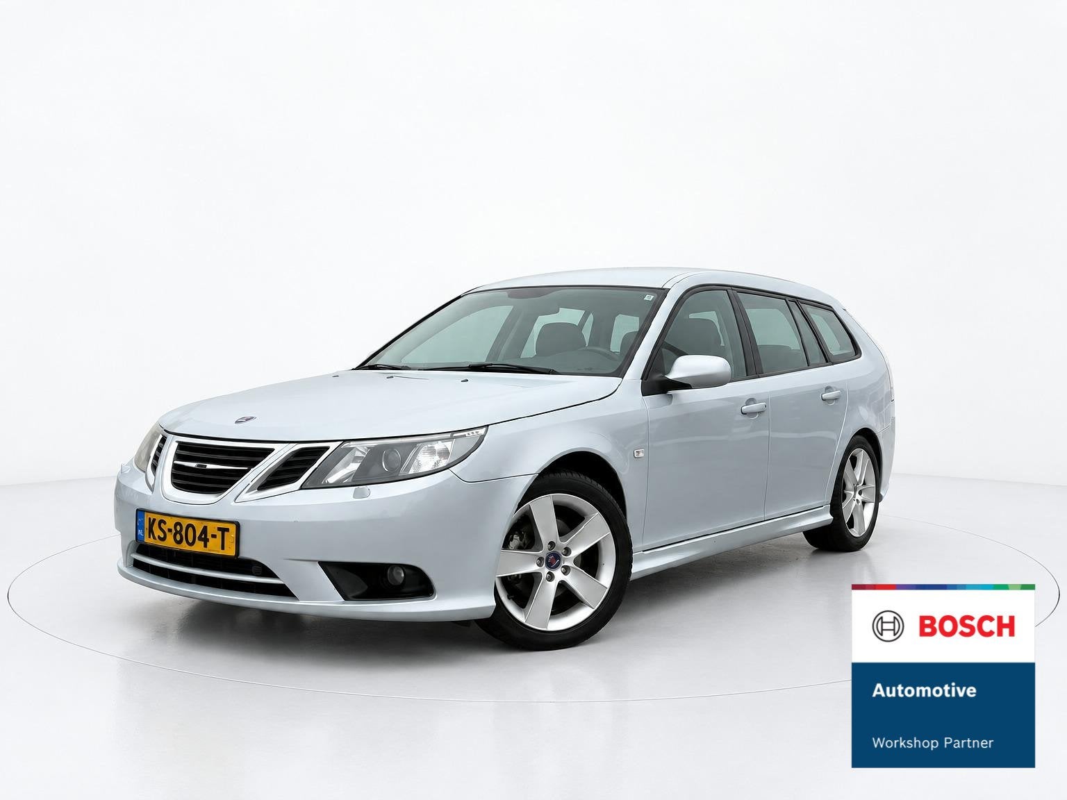Saab 9-3 Sport Estate 2.0t Vector, Auto's, 1998 cc, Gebruikt, Zwart, Leder en Stof