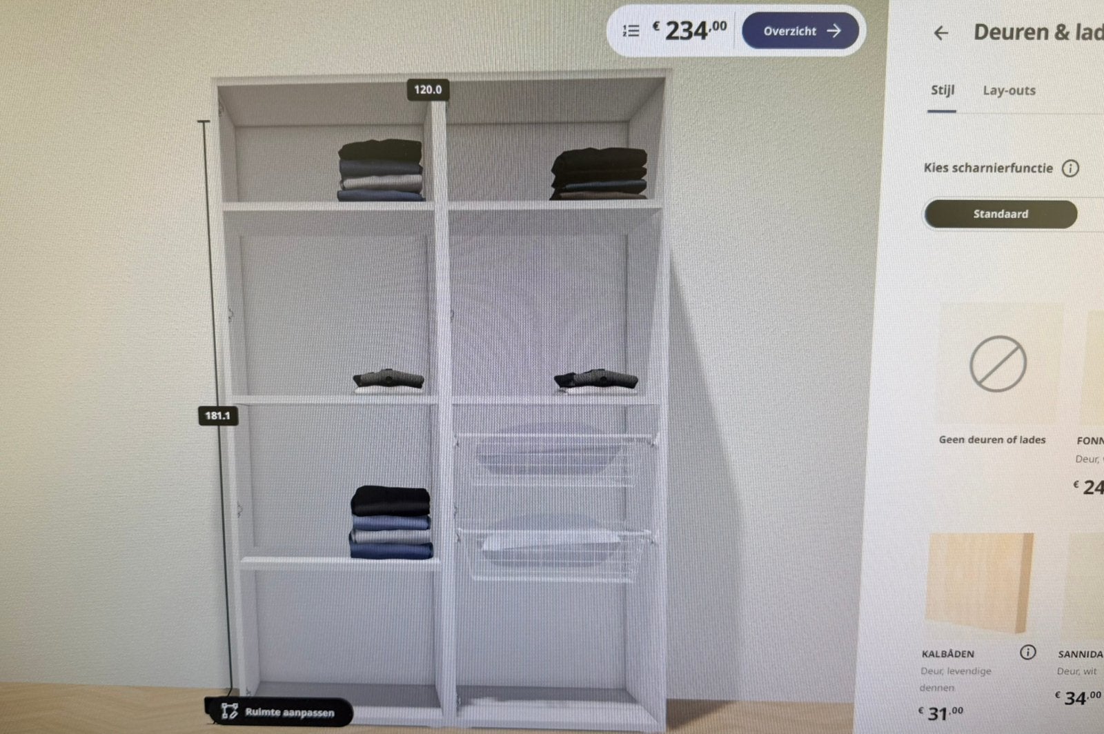 2x IKEA Platsa / Smastad kasten - 180x60x57 cm, Ophalen, Gebruikt