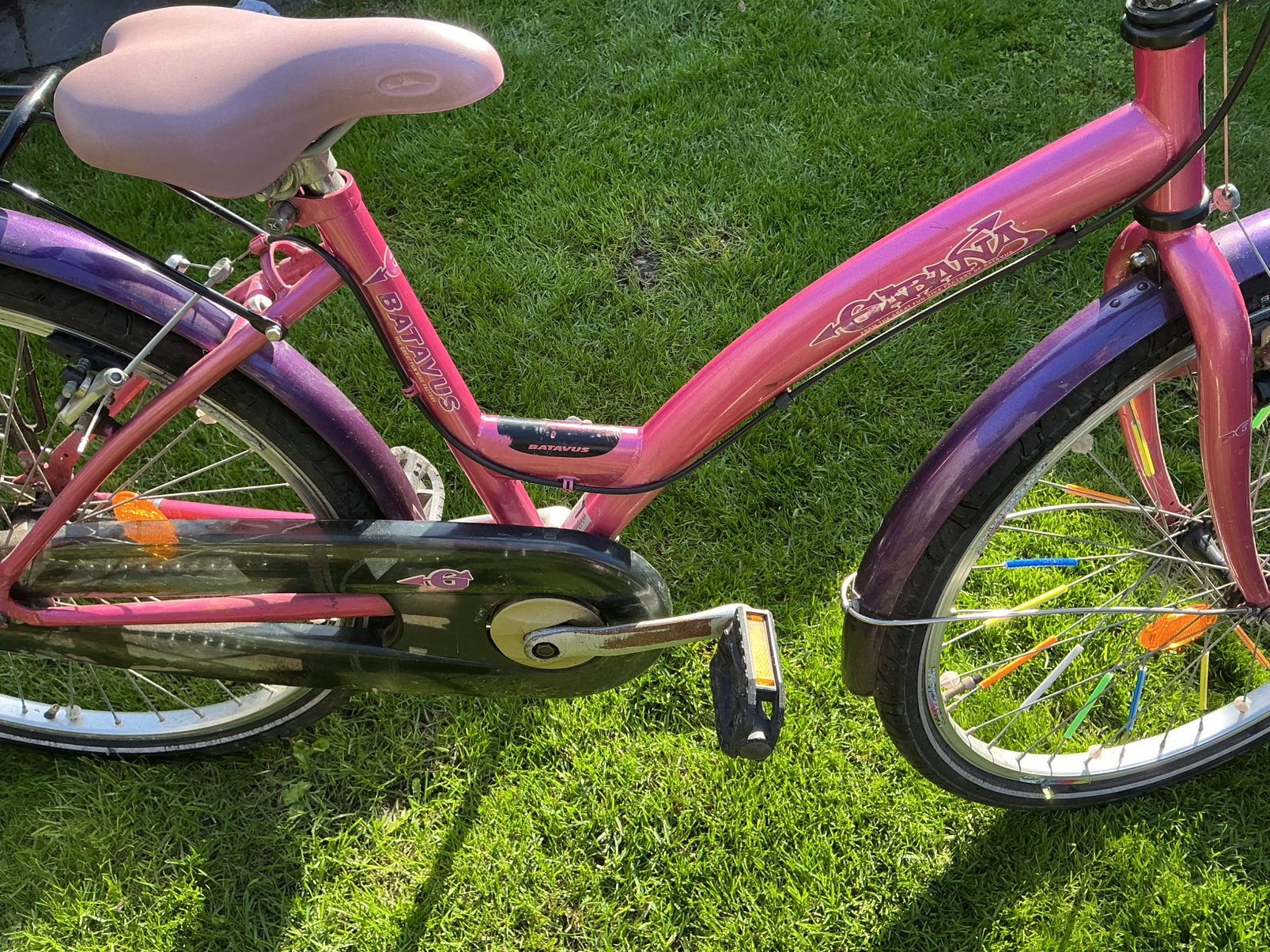 Meisjes fiets batavus, Fietsen en Brommers, Minder dan 47 cm, Ophalen, Gebruikt, Staal