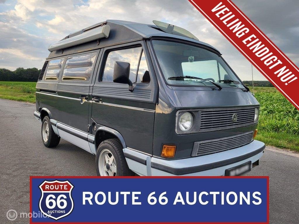 Volkswagen T3 Dehler Camper | 1985 | Route 66 Auctions, Overige carrosserieën, Volkswagen, Zwart, Bedrijf