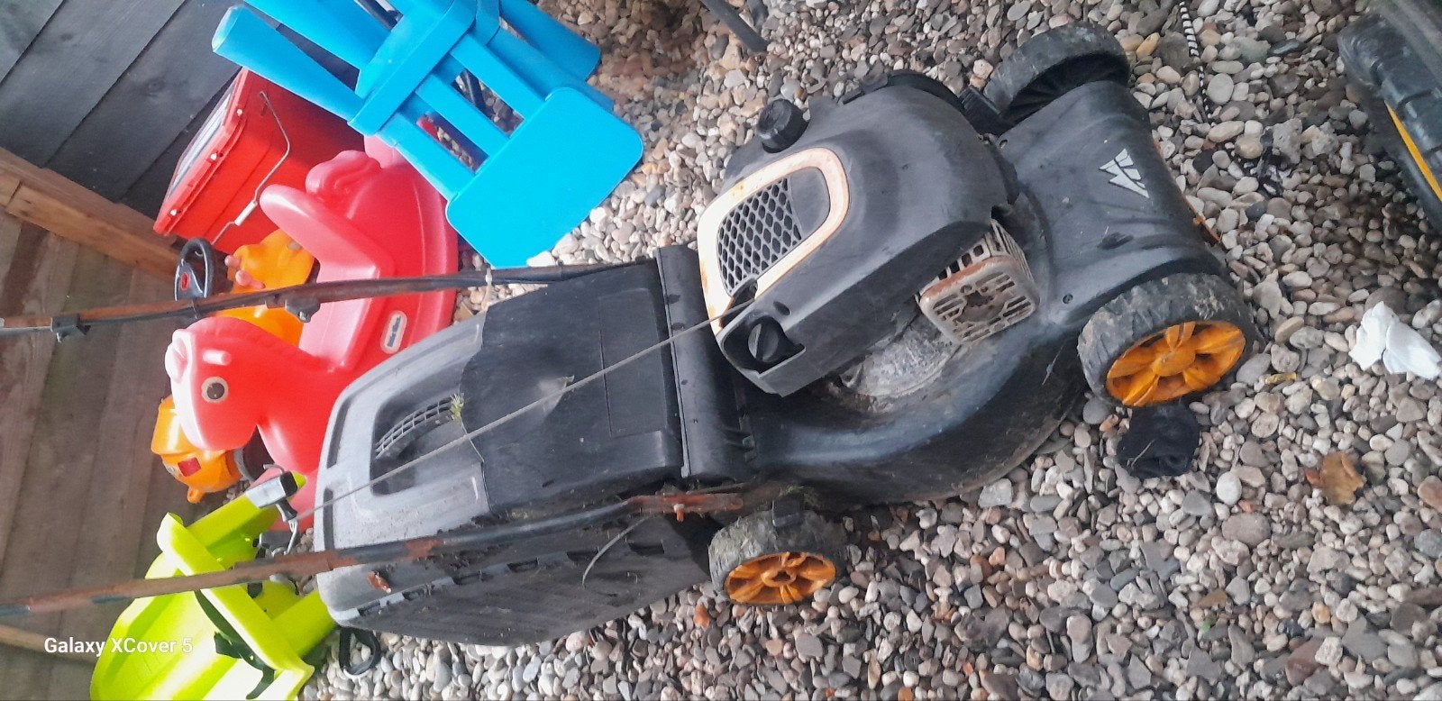 Grasmaaier - Gebruikt maar functioneel, Cirkelmaaier, Gebruikt, Ophalen of Verzenden, Benzine-grasmaaier