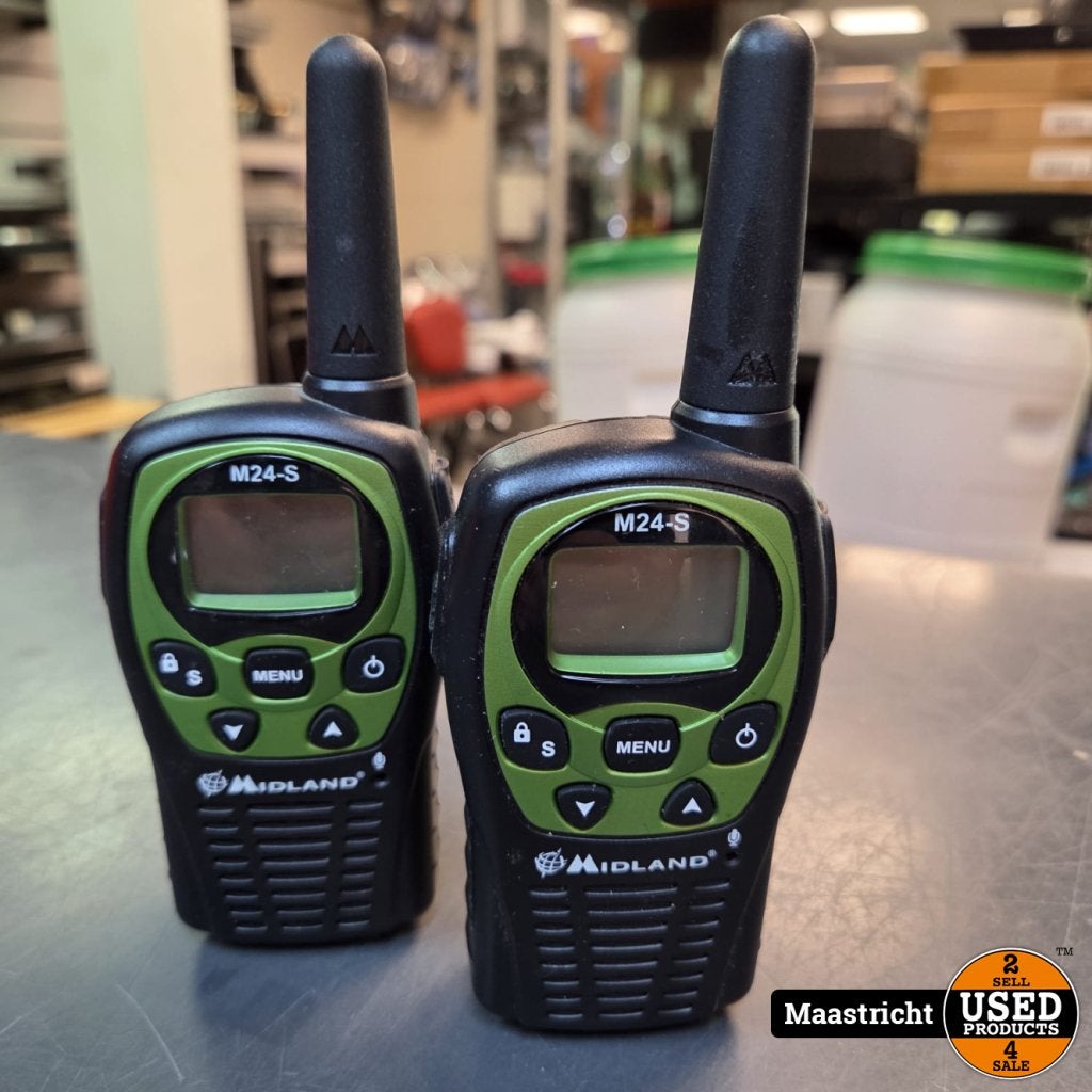 Midland M24-S - Zwart, Telecommunicatie, Portofoons en Walkie-talkies, Flex Ltd., Gebruikt, https://flex.com/contact-us, Nobelstraat 10, 5807 GA Oostrum LB, Limburg, Nederland