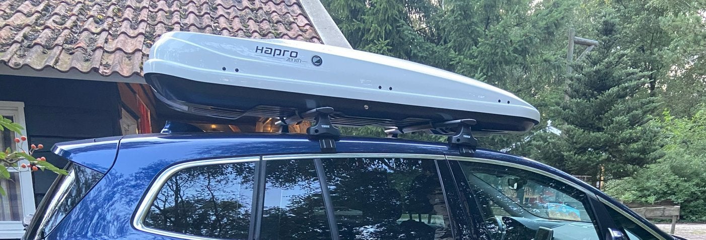 Hapro Zenith 8.6 440L, 215cm, snelle montage, glossy white, Auto diversen, Dakkoffers, Ophalen of Verzenden, Zo goed als nieuw
