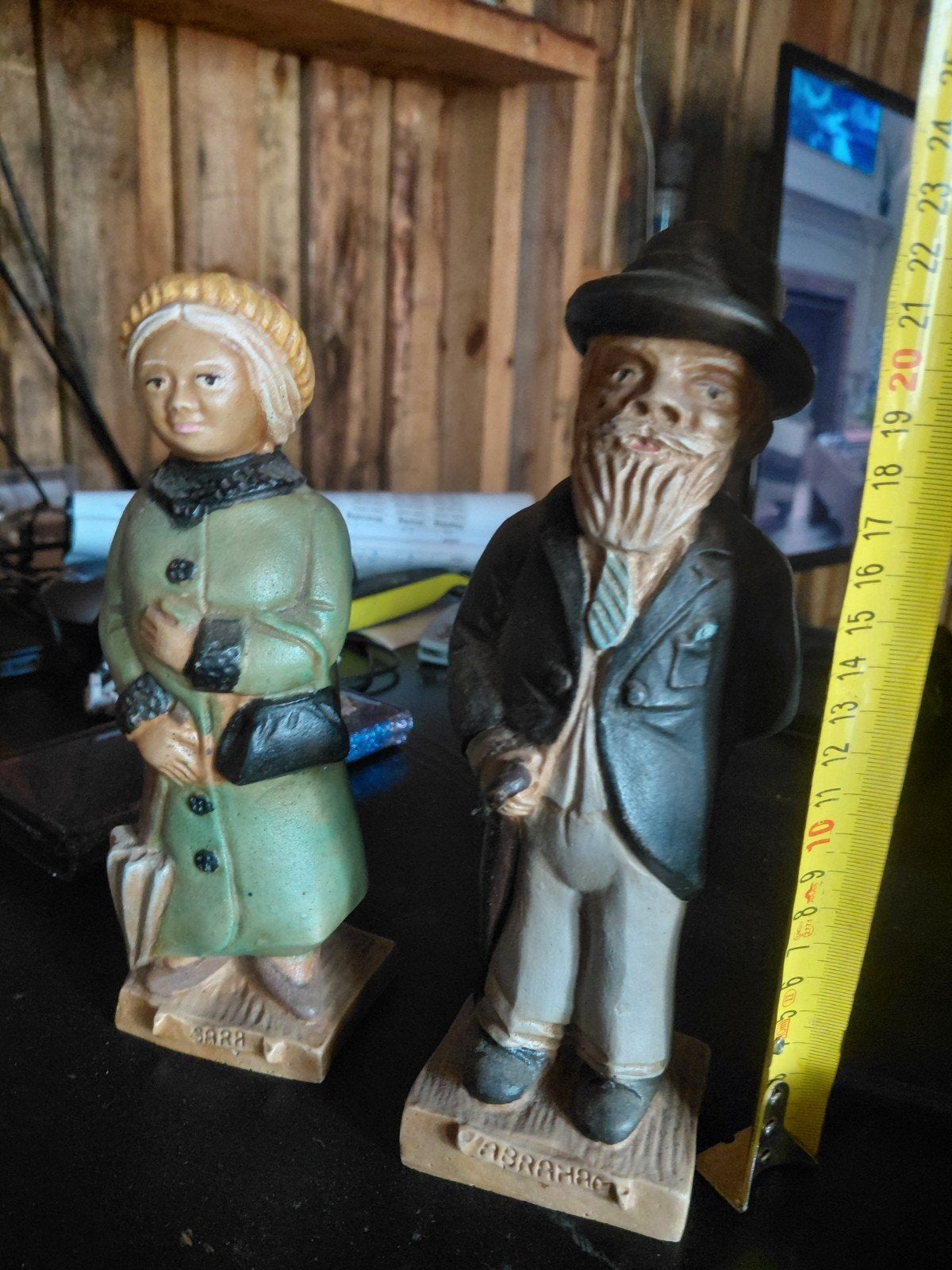 Vintage Beeldjes: Sara en Abraham, Verzamelen, Beelden en Beeldjes, Ophalen of Verzenden, Zo goed als nieuw