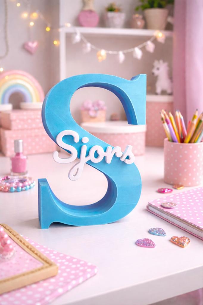 3D Geprinte Letter met Naam - Gepersonaliseerd Cadeau, Overige thema's, Overige typen, Nieuw, Meerkleurig
