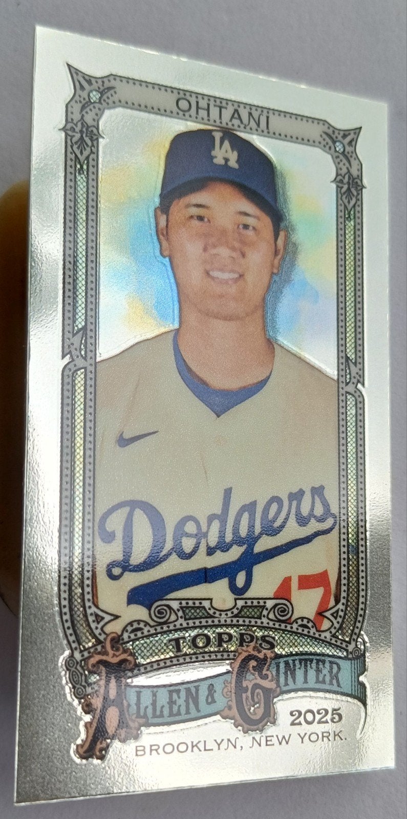 Shohei Ohtani mini Chrome. MLB. Allen & Ginter. Dodgers., Ophalen of Verzenden, Nieuw, Overige sporten, Poster, Plaatje of Sticker