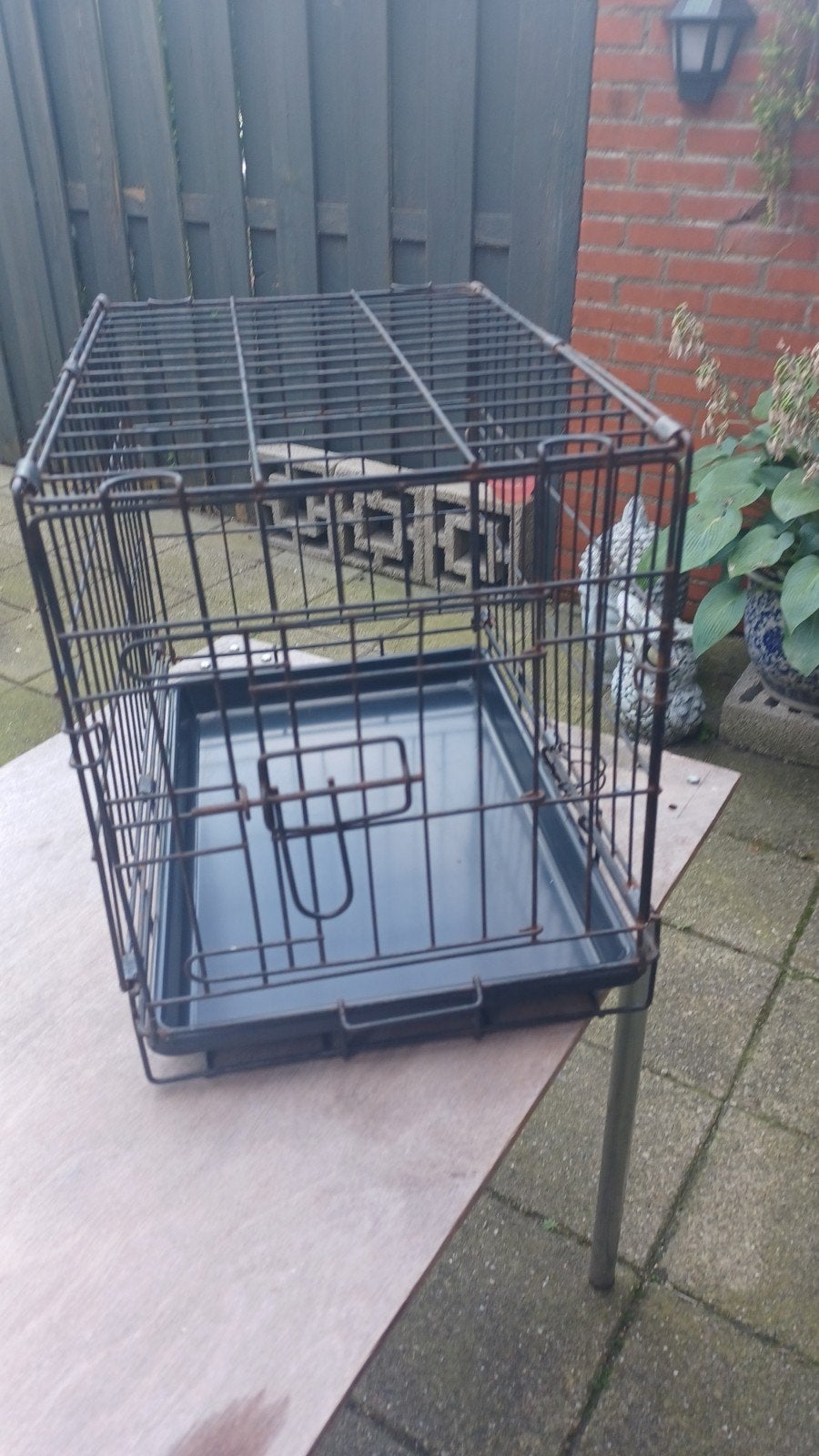 kleine honden bench zwart, Ophalen of Verzenden, Gebruikt, Minder dan 75 cm, Minder dan 65 cm