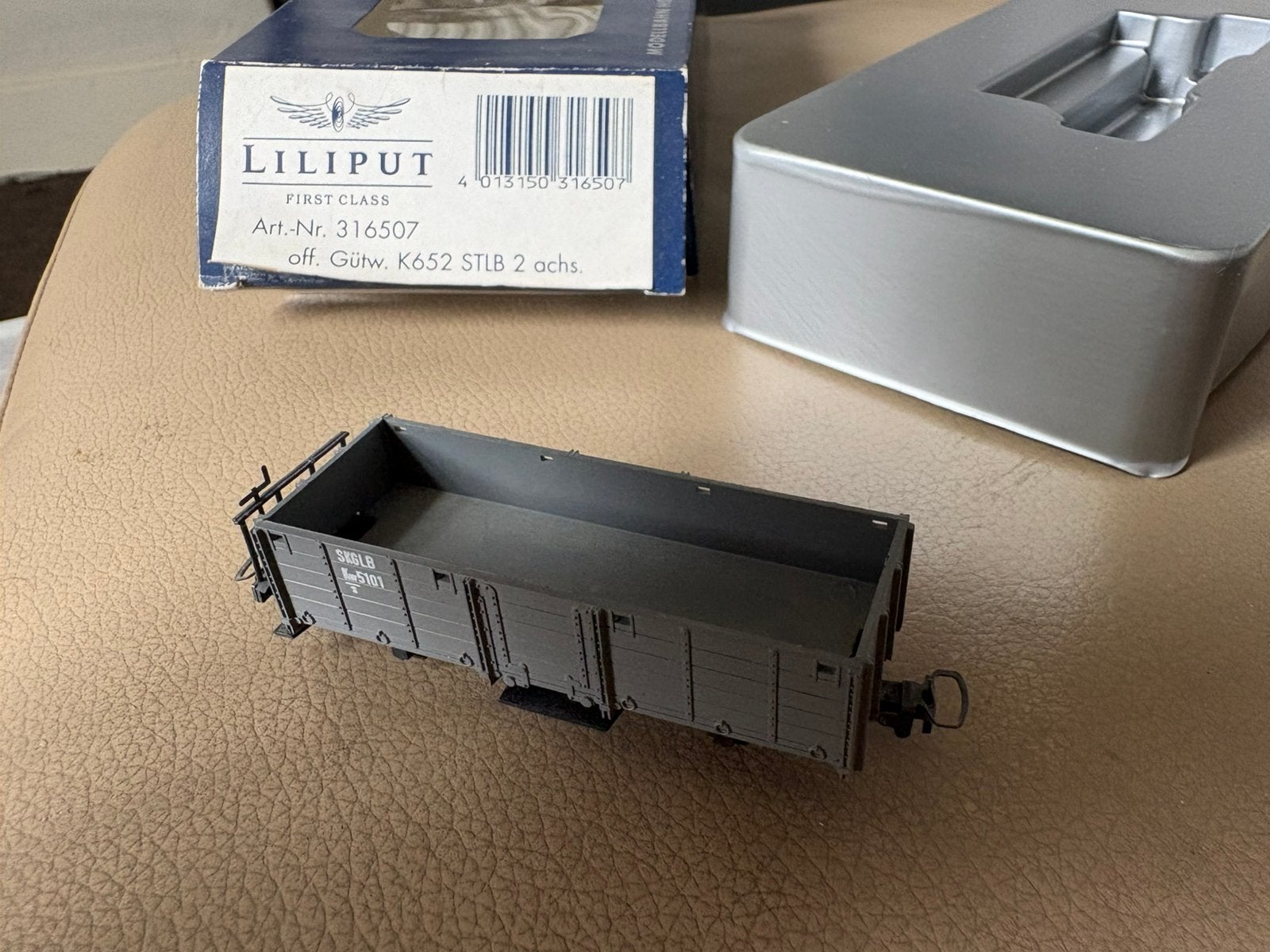 Liliput H0e 316507 open goederenwagen K/s 651 StLB, Hobby en Vrije tijd, Modeltreinen | H0, Gelijkstroom, Wagon, Ophalen of Verzenden