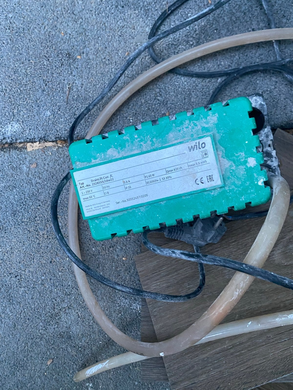 Wilo Drainlift Con C - Afvoerinstallatie, Ophalen of Verzenden, Niet werkend