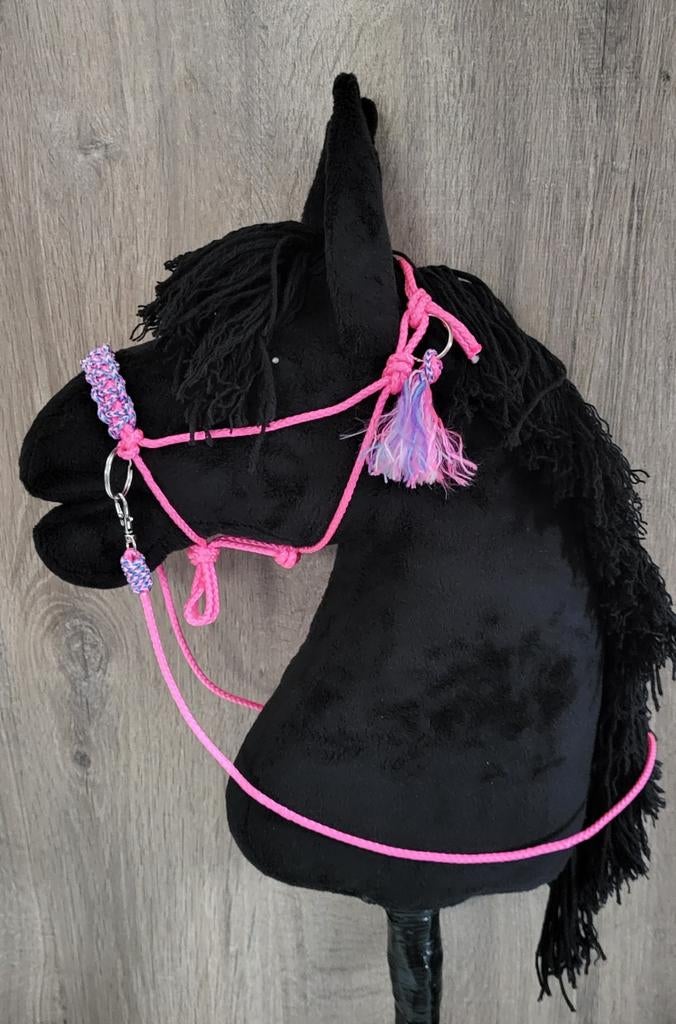 5 delig Hobbyhorse touwhalster set roze/multicolour, Ophalen of Verzenden, Nieuw, Jongen of Meisje