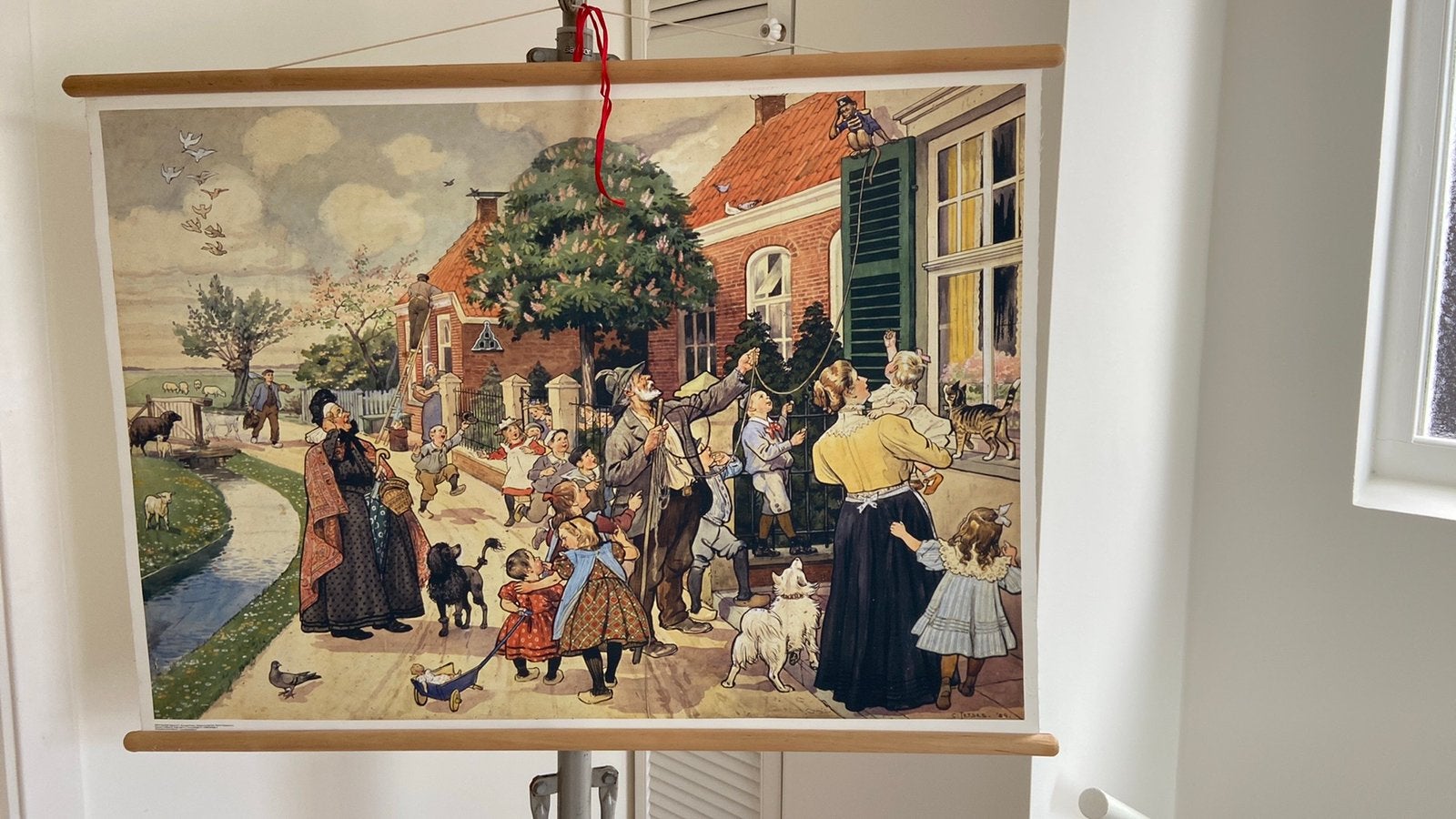 Schoolkaart Aap, noot Mies, Ophalen of Verzenden, Overige thema's